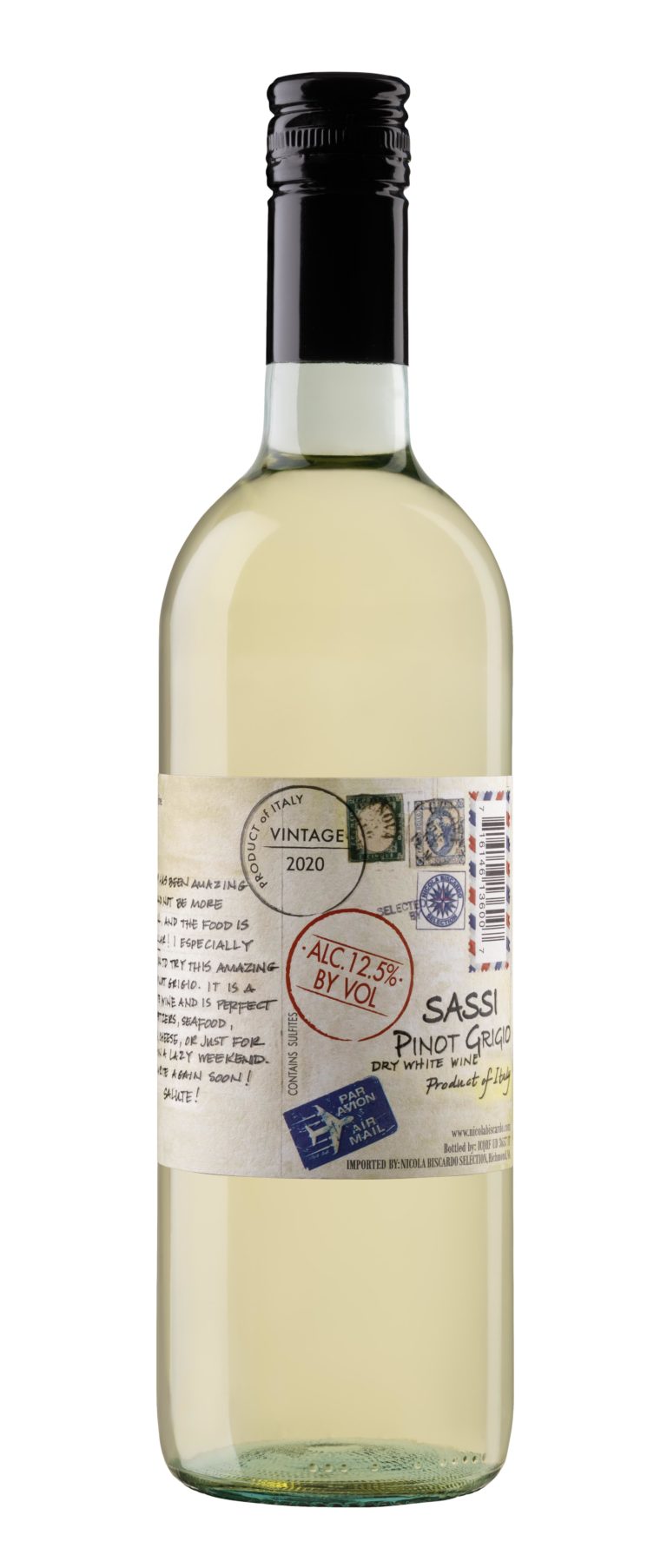 SASSI PINOT GRIGIO FRIULI DOC - Nicola Biscardo Selections